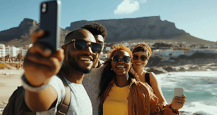 Happy travelers with The Traveller